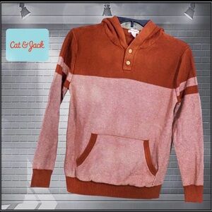 Cat & Jack Rust striped Hoodie
